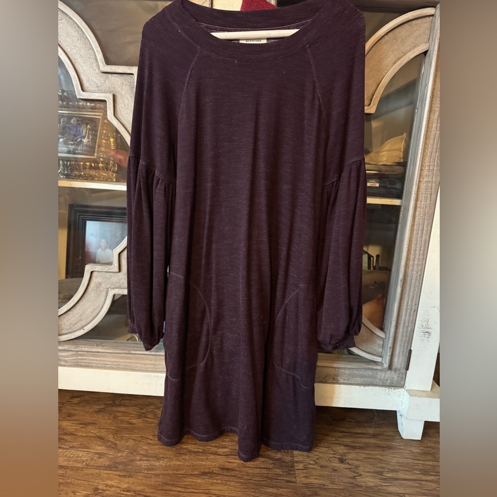 Purple long sleeve dress